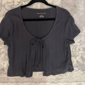 Size Medium Navy cropped top